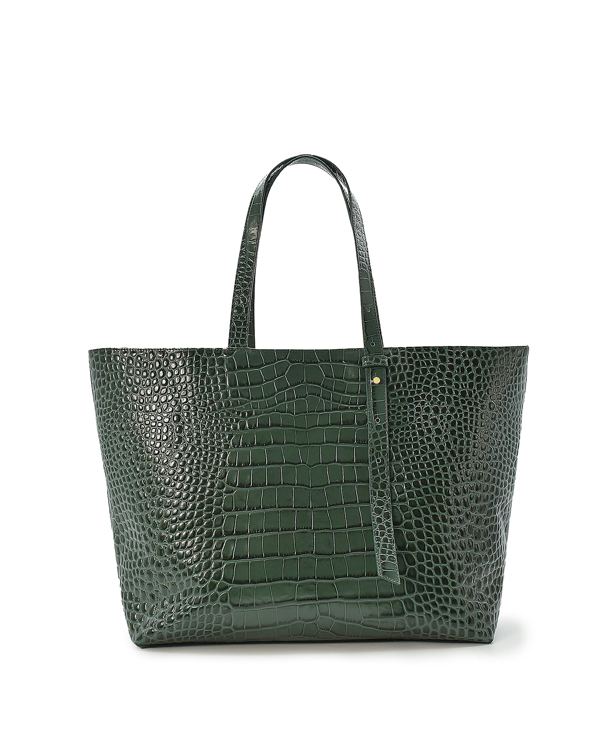 Tote Bag Green printed leather Tote Bag Leandra 
