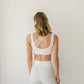 White Tulle Crossed Top Crop Tops Bradhy 