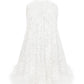 Yvonne Sequin Mini Dress in Crystal White Dresses Nazli Ceren 