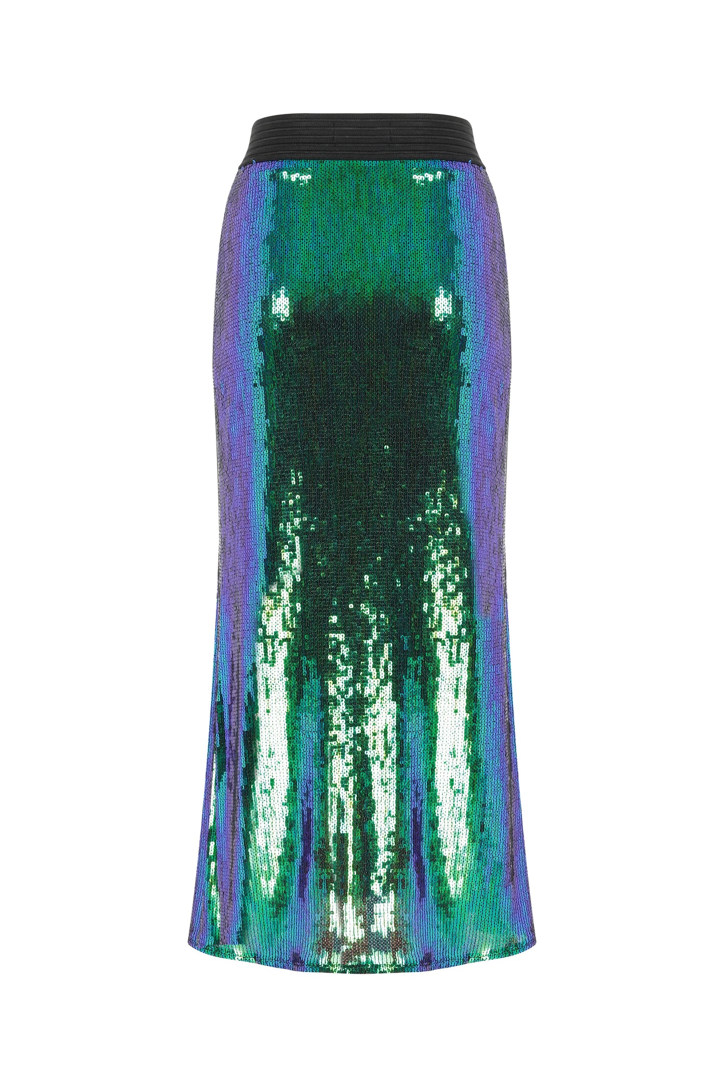 Joelle Sequin Maxi Skirt in Océan Bleu
