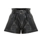 Louis Vegan Leather Shorts