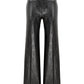 Abby Straight Cut Croc-Effect Trousers
