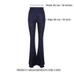 Maisy Sequin Flared Trousers in Midnight Blue