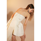 Miro Strapless Mini Dress in Vanilla Ice