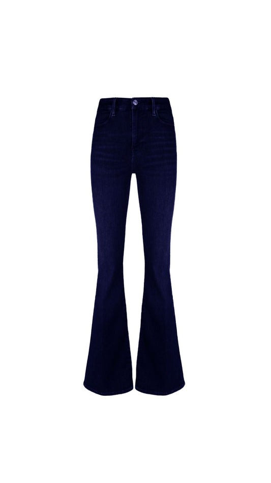 High-waisted bootcut jeans