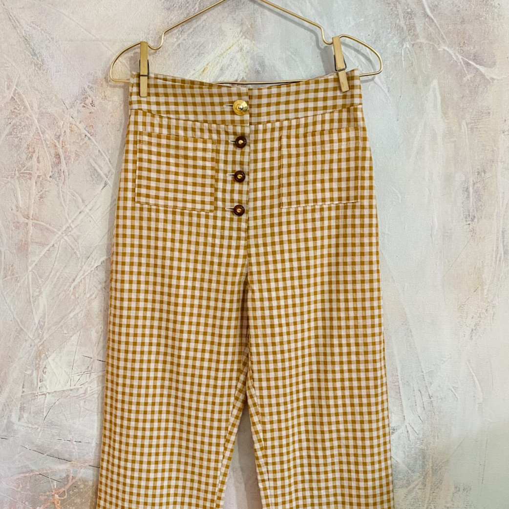 Jeans vichy Mustard Trousers
