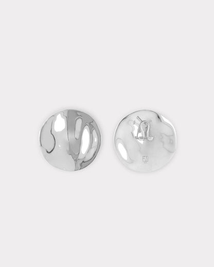 The Disc Earrings - Silver