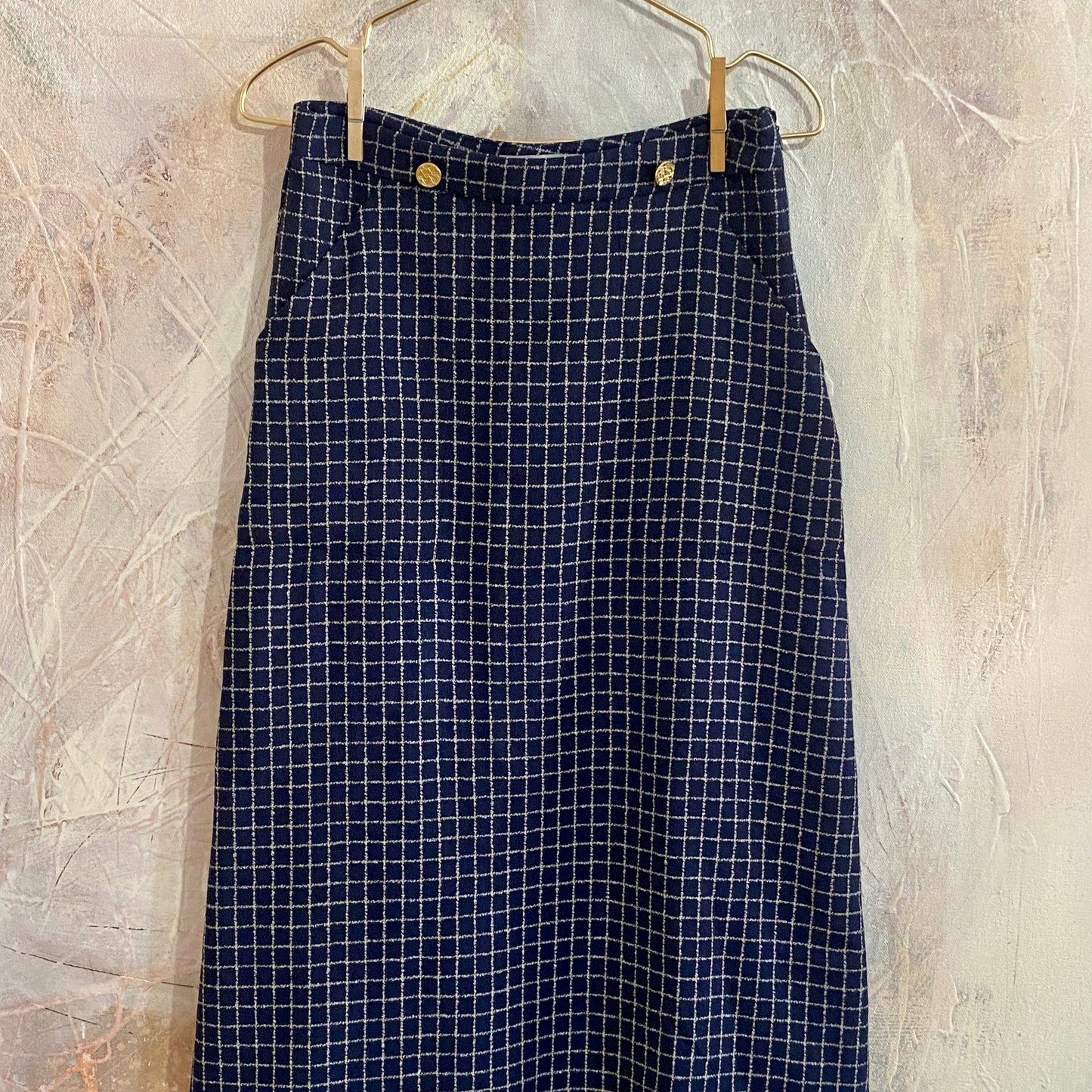 Mirta Blue Midi Skirt