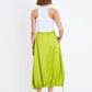 My Viscose/Linen Ballon Skirt - Lime