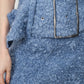 Ruby Wool Mini Skirt - Blue