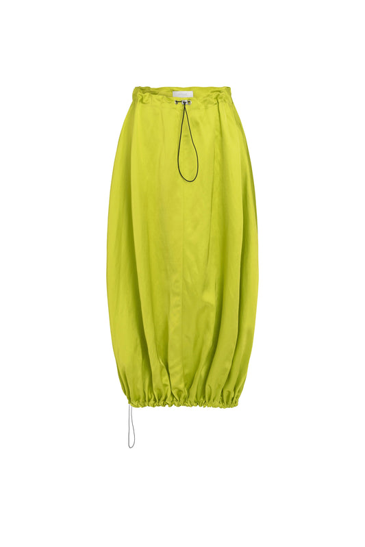 My Viscose/Linen Ballon Skirt - Lime