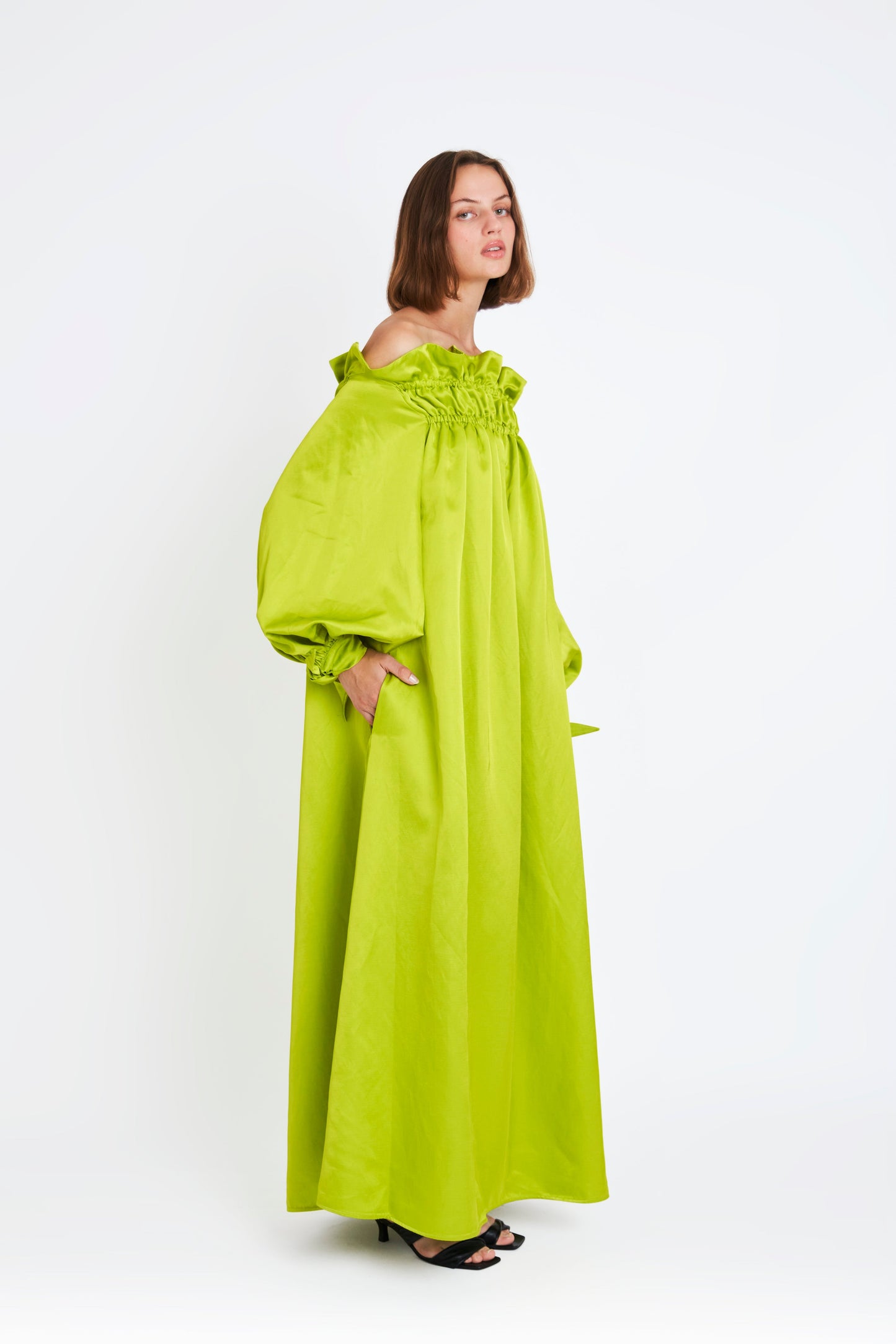 Nomi Signature Dress - Lime