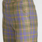 Tailored Trouser in lilac & green Scottish tartan 100% wool