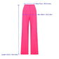Tina Wide-leg Trousers in Bubble Gum Pink