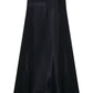 Lia Satin Maxi Skirt in Black