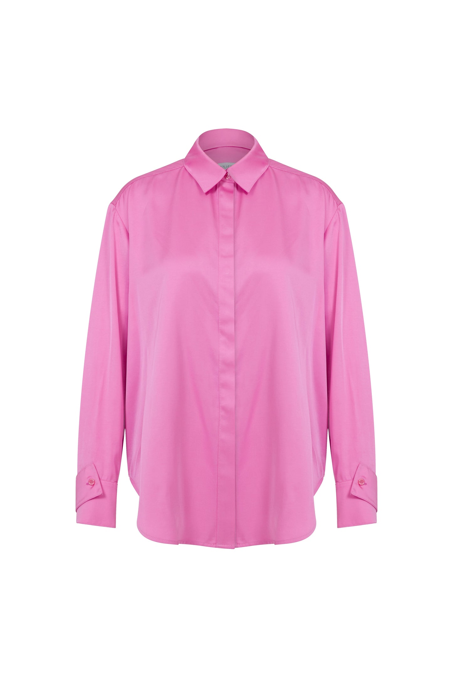 Ravenna Satin Shirt in Partfait Pink