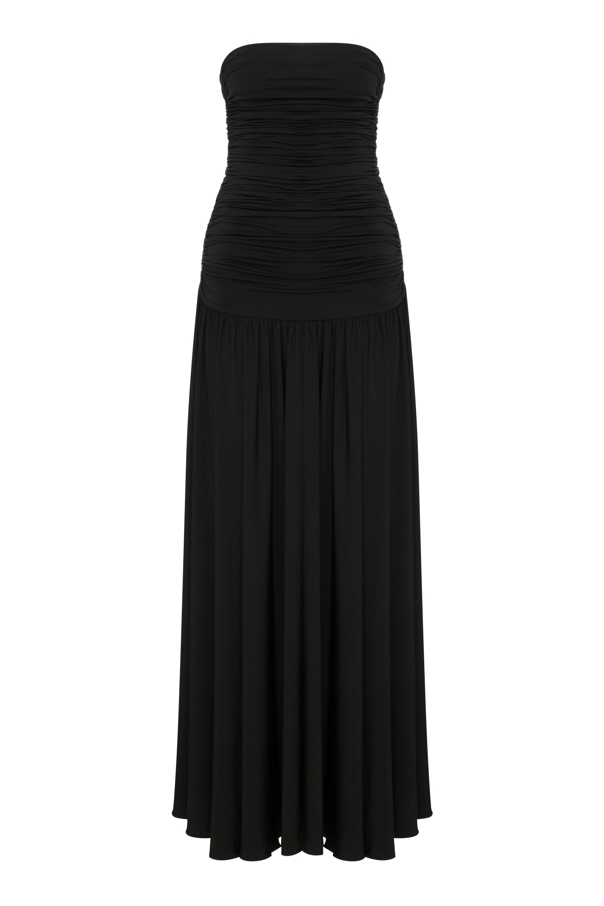 Amber Strapless Jersey Long Dress in Black LabelRow Amber Strapless Jersey Long Dress in Black LabelRow
