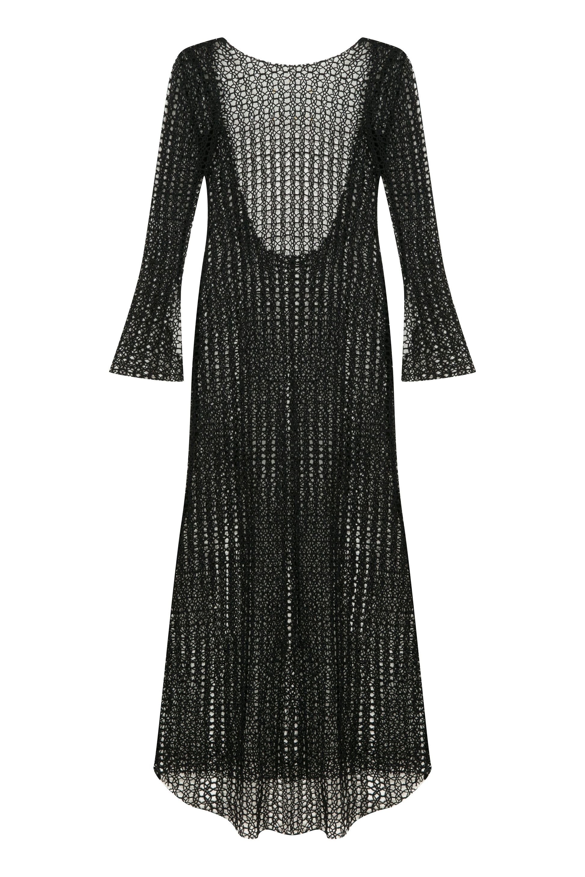 open back crochet maxi dress Crochet Halter Maxi Dress With Open Back
