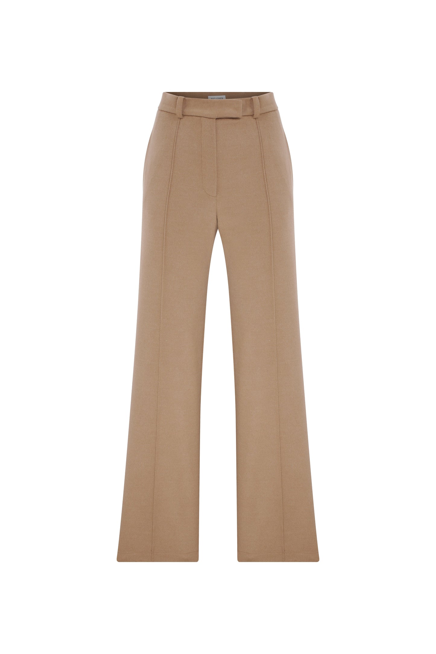 Millie Wool Trousers in Beige