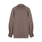 Terry Cashmere Coat in Dark Brown