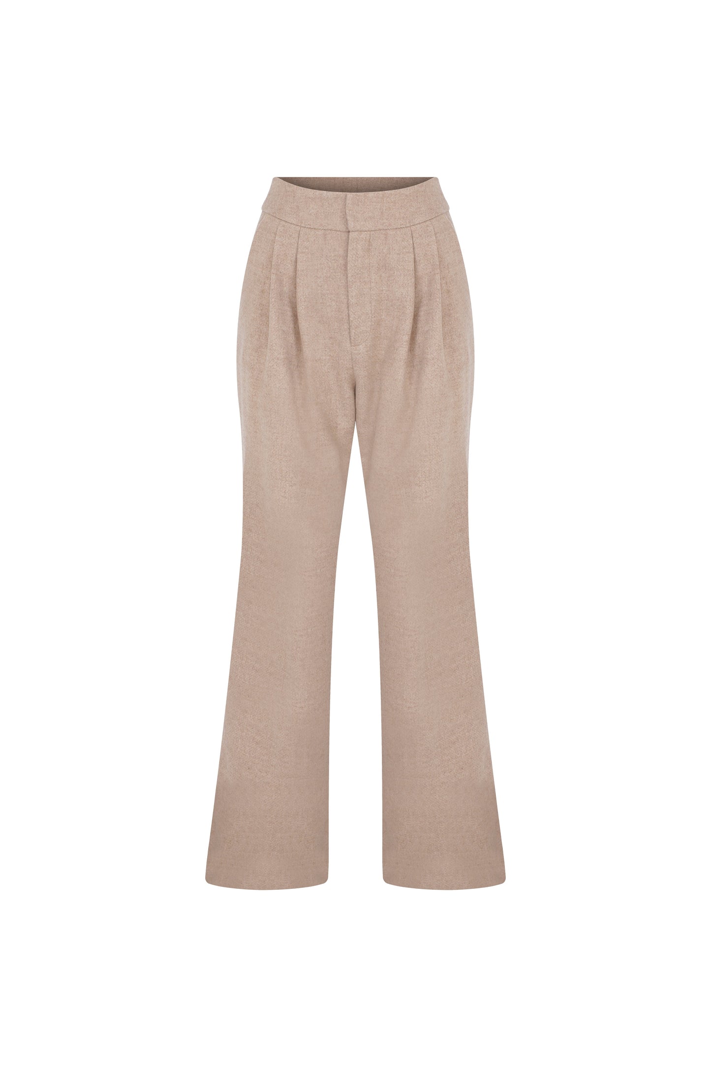 Tina Wool Trousers in Beige