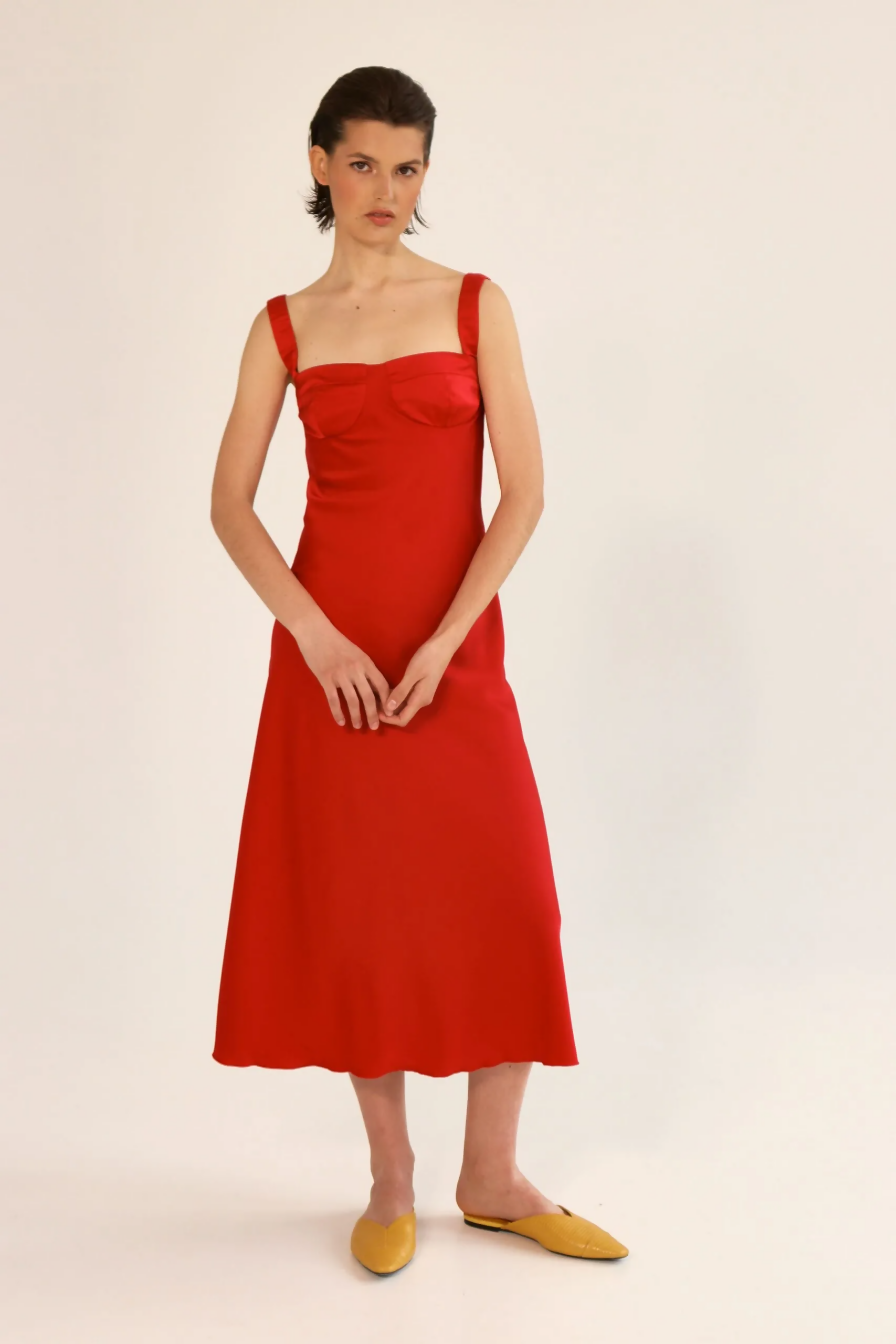 Loose fit dress with fitted bodice LabelRow Loose fit dress with fitted bodice LabelRow