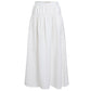 Cammie Viscose/Linen Skirt - Pearl