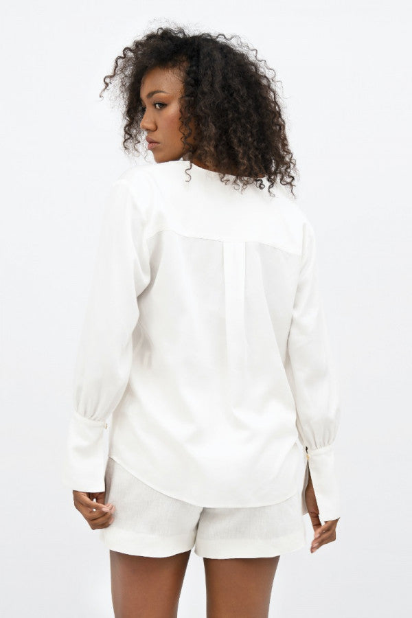 Cap Ferret Long Sleeves Shirt Porcelain - 1People at LabelRow