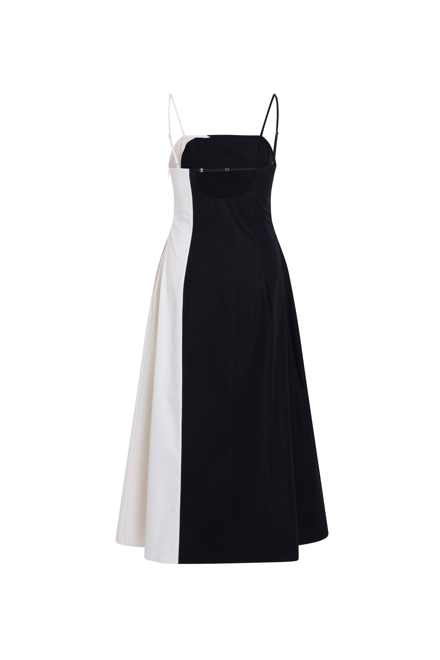 Carrie Cotton Dress - Black/Cream