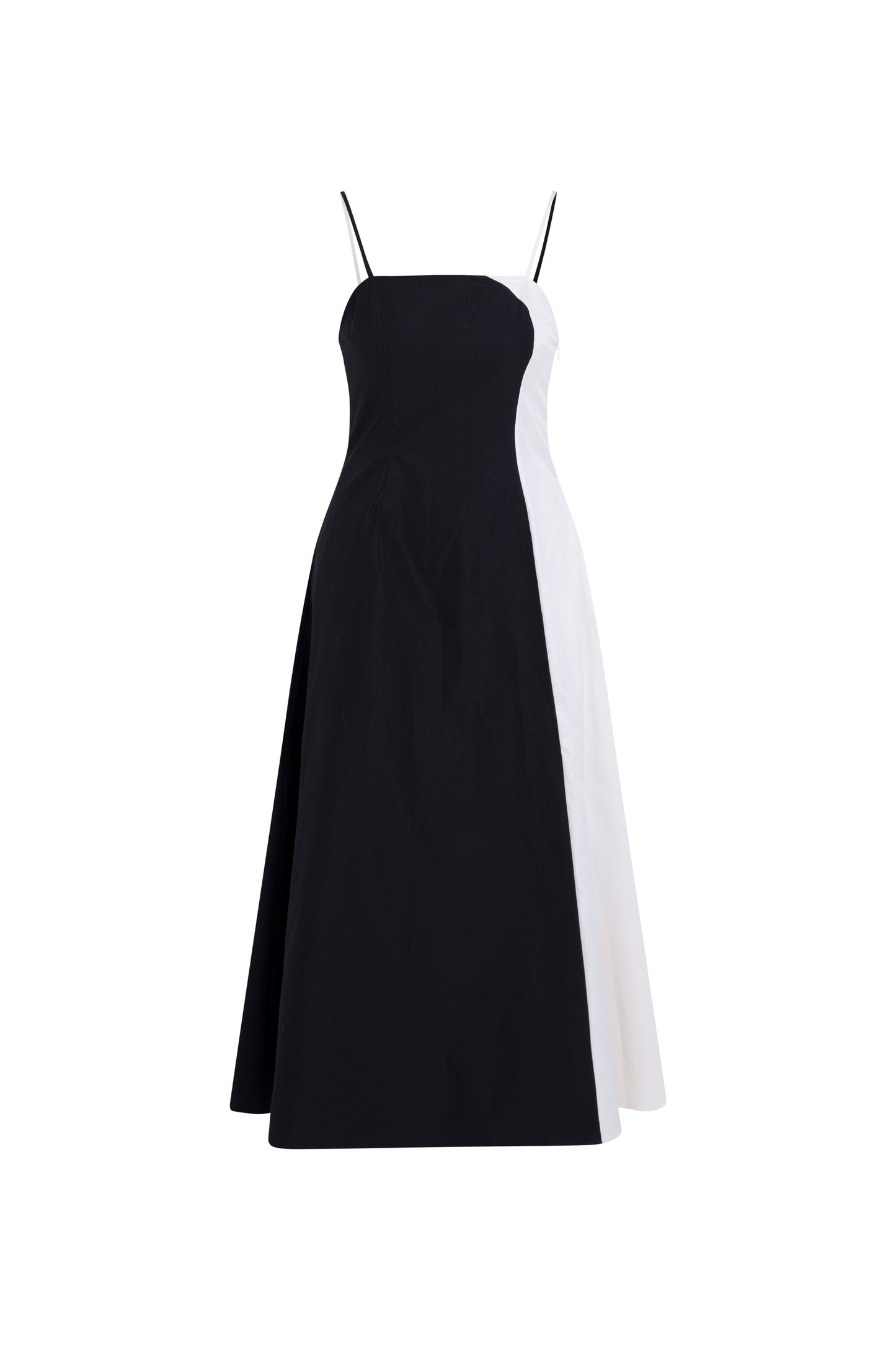 Carrie Cotton Dress - Black/Cream