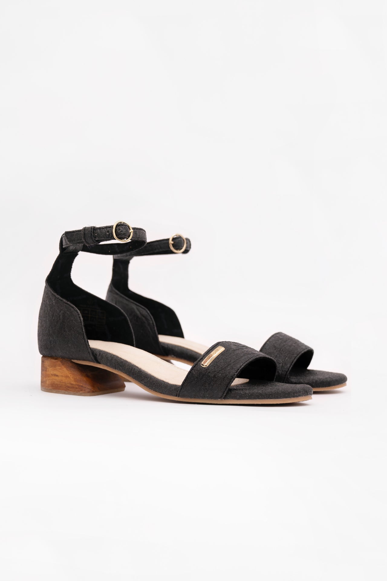 Chicago Ankle Strap Heels in Charcoal - 1People at LabelRow