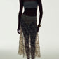 Clea Crochet Midi Skirt in Pear Sorbet