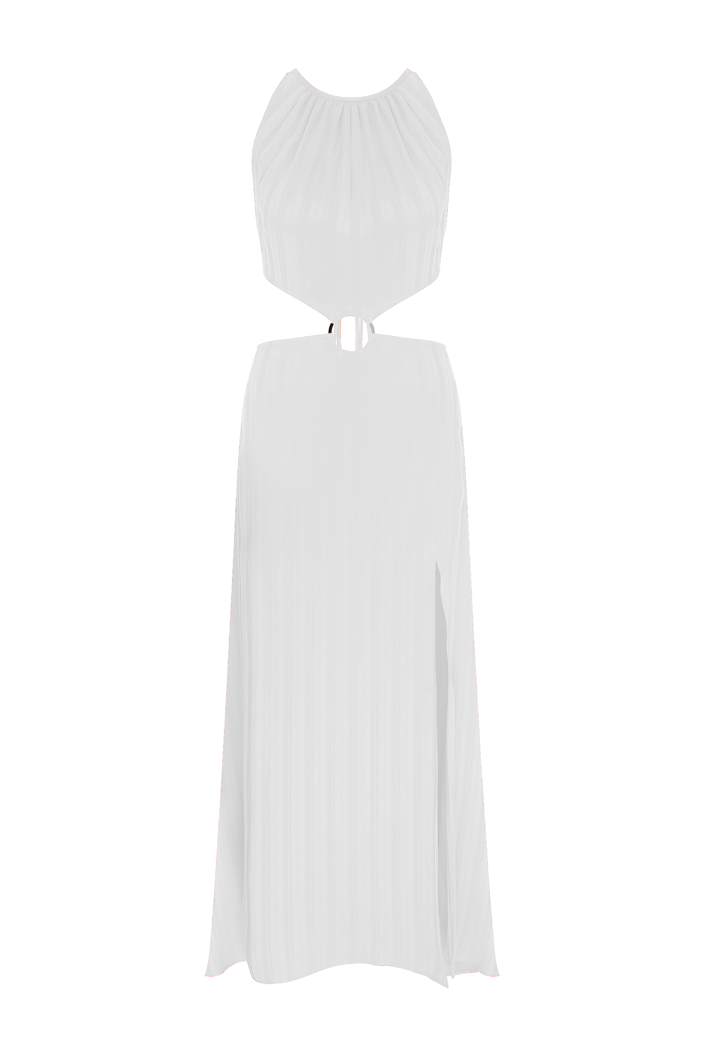 Eloise Ring-Embellshed Cupro Dress