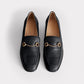 The Modern Moccasin - Black with hardware