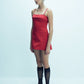 Gaia Mini Dress in Fiery Red