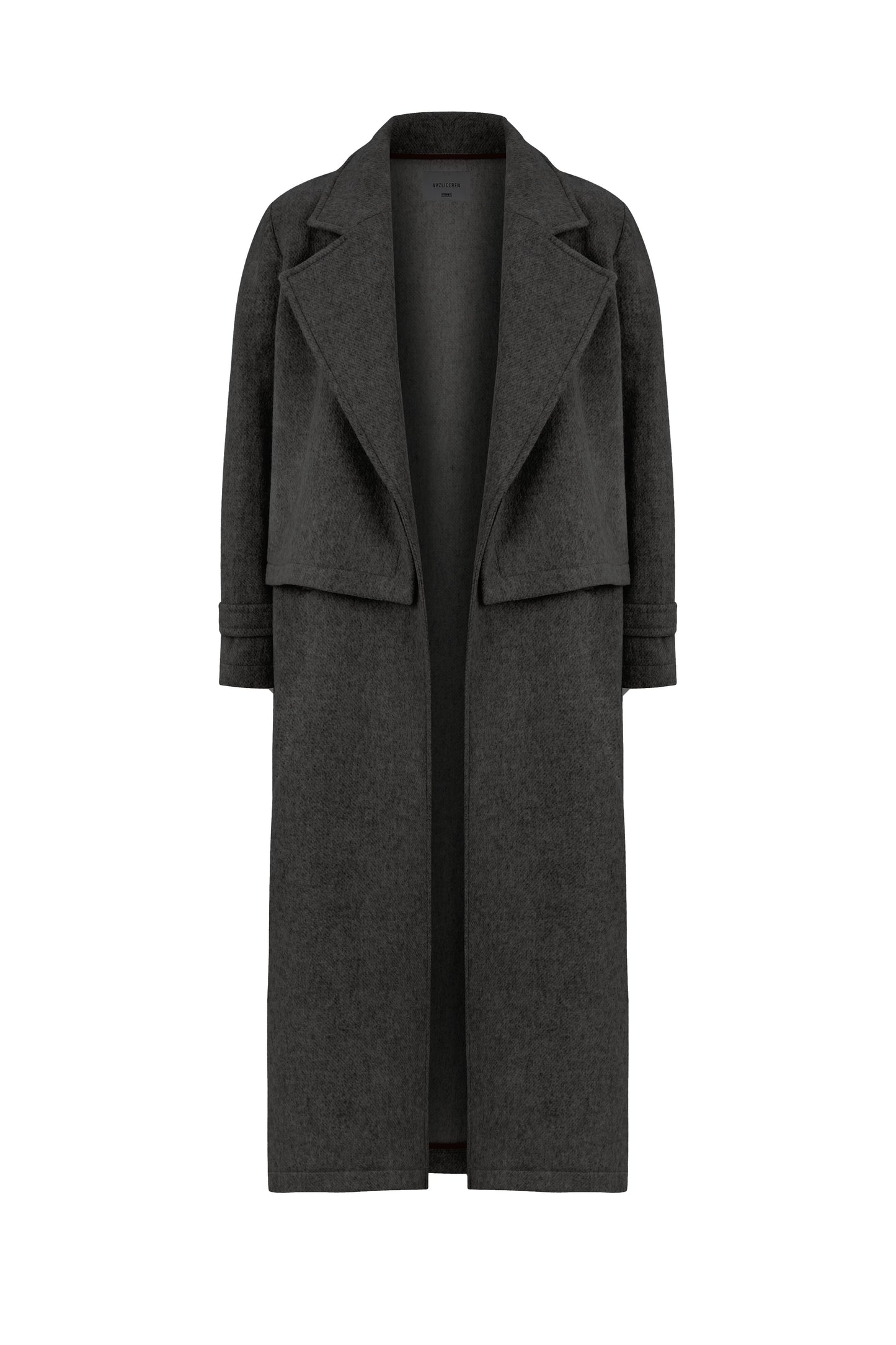 Isha Wool Coat In Dark Grey