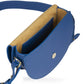 Leather Saddle bag - Electric Blue Handbags Leandra 