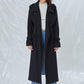 Laura Oversized Coat in Navy Blue