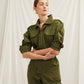 Dorothy Cotton Jumpsuit in Green